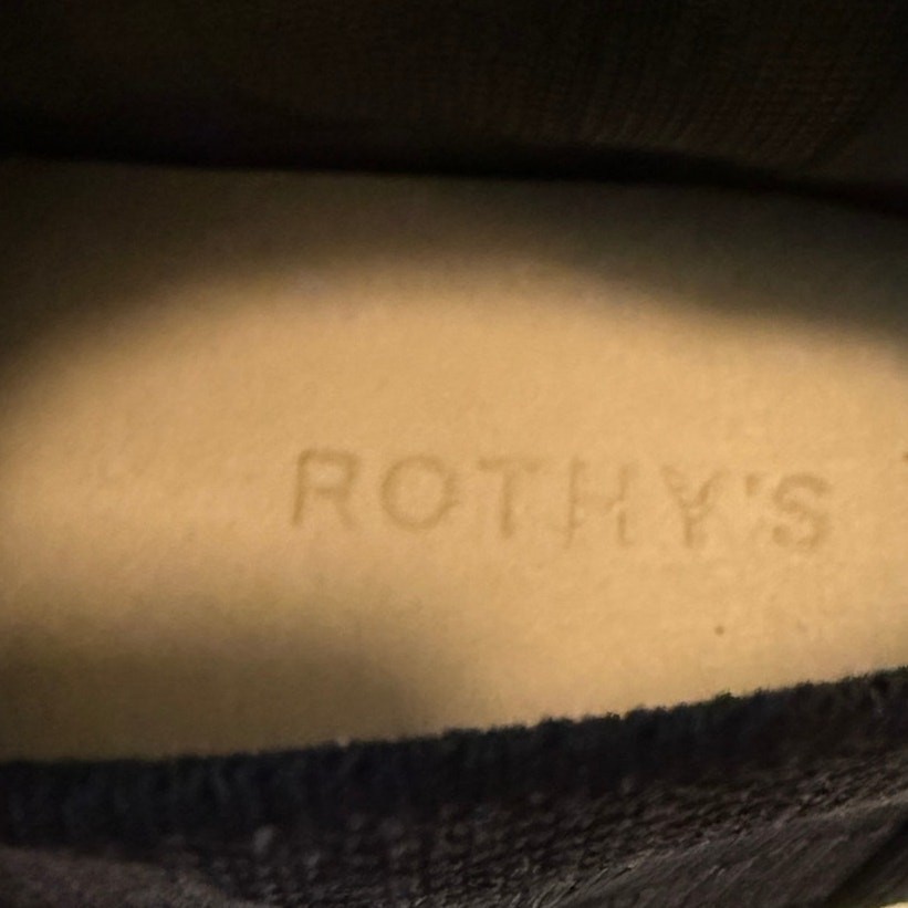 Rothys Merino Wool Chelsea Boots Black Gray Mens 13