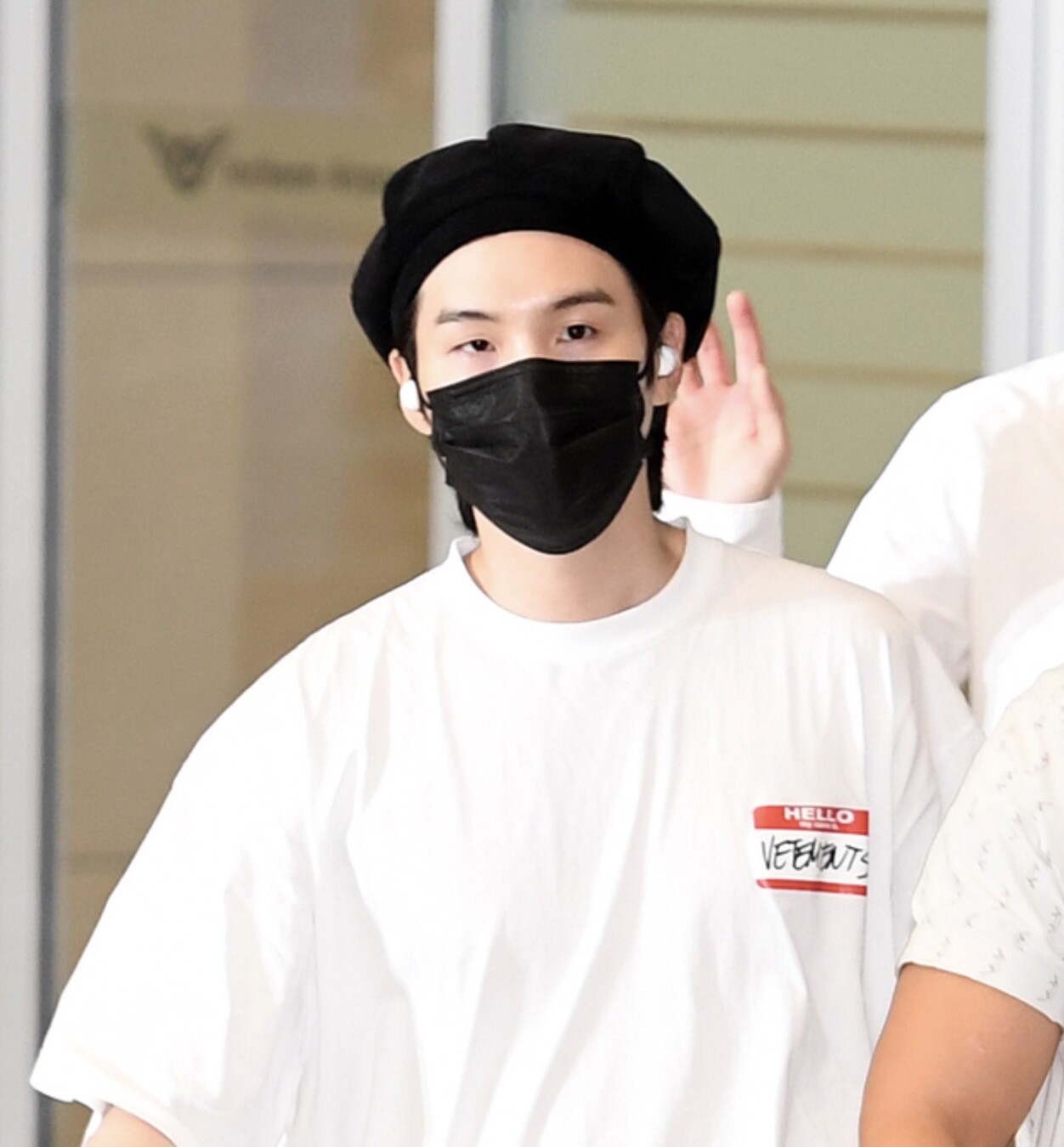 [UNIVERSAL CHEMISTRY] BTS Jimin Suga Black Newsboy Cap Black Hat