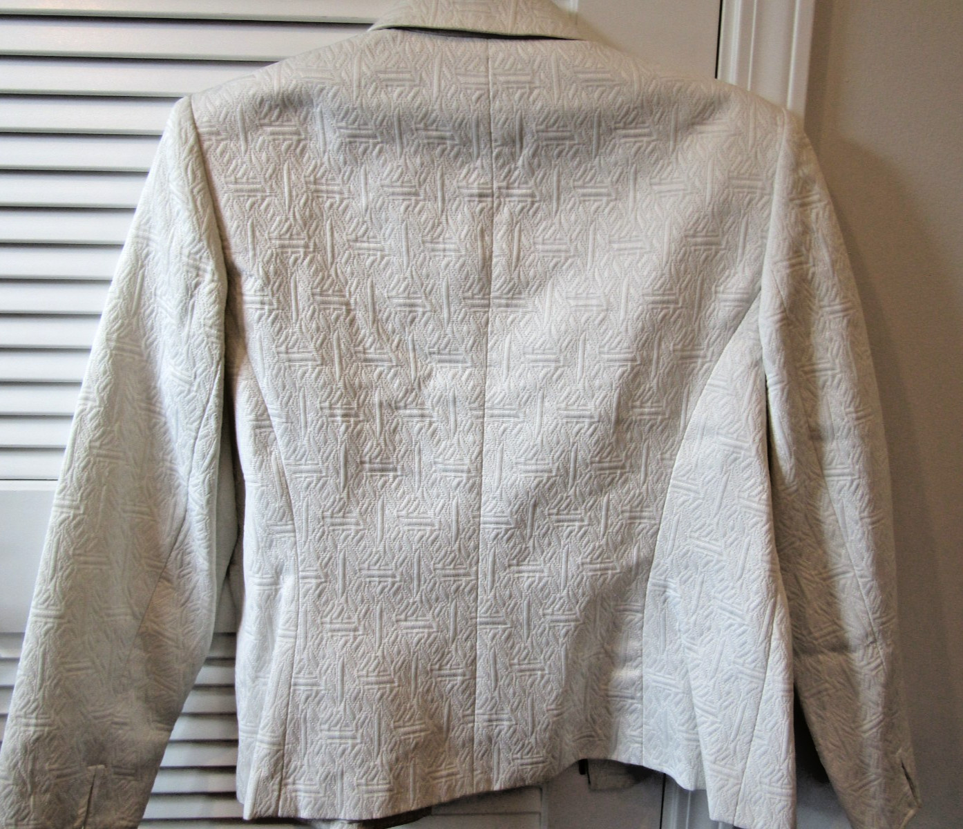 Norton McNaughton White “Demographi” Women’s Zip Jacket Size 14 NWT