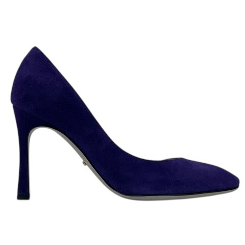 Sergio Rossi Purple Suede Pumps 8.3cm Heel 34.5/2 US Size AB Condition