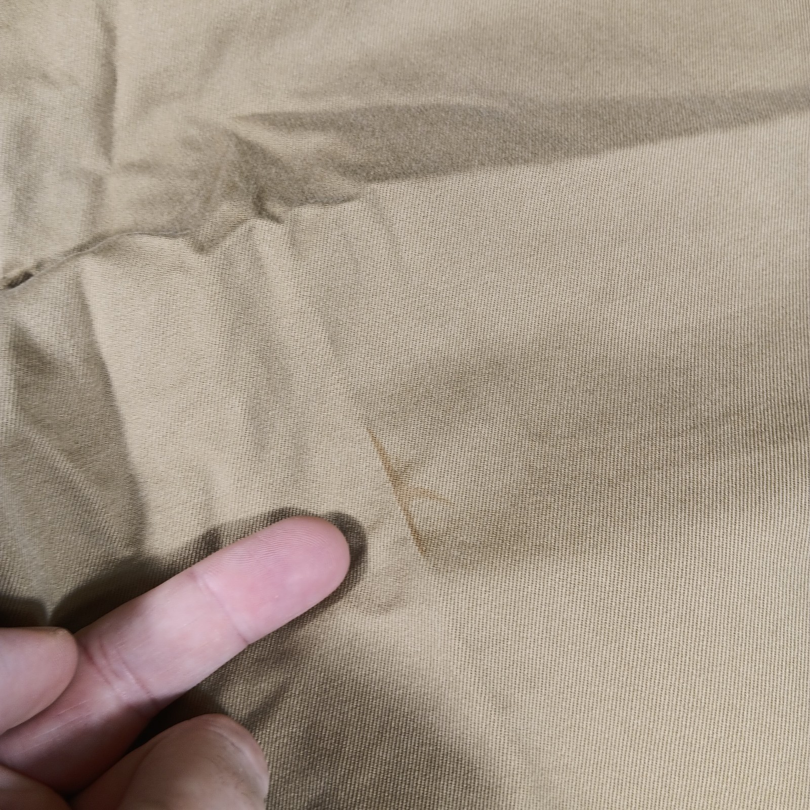 CC Filson Pants Mens 32 Tan British Khaki Twill Chino Unhemmed Workwear Office