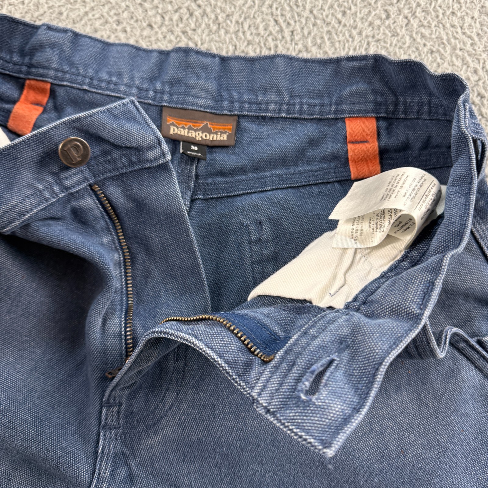 Patagonia Iron Forge Hemp Canvas 5-Pocket Pants Size 30×28 Regular Stone Blue