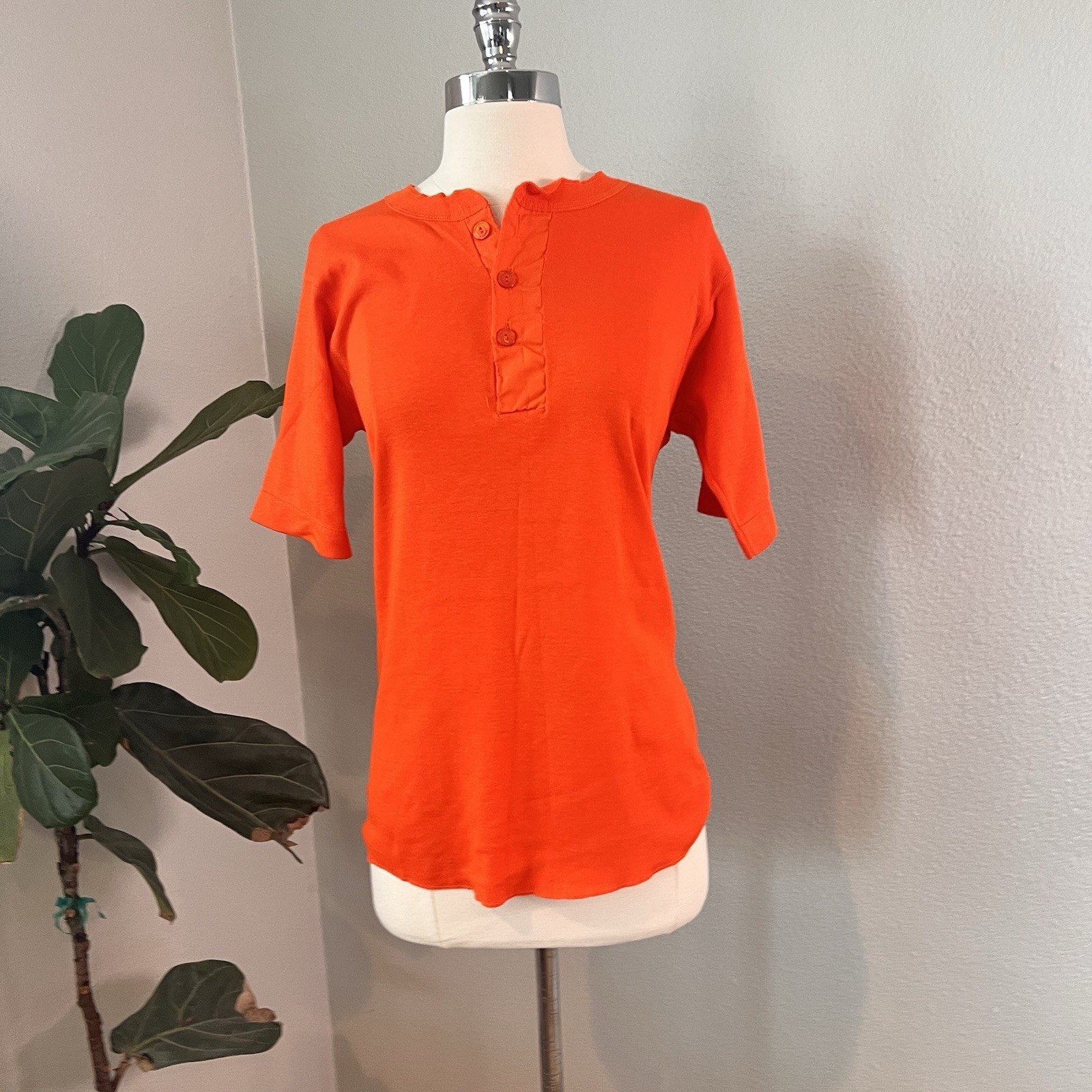 Vintage Koala Light Shirt Womens Medium Frate Graphic 87 USA Orange