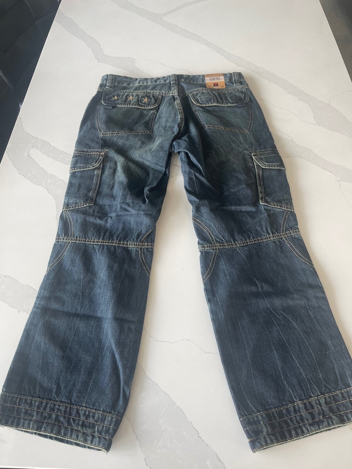 Timezone Men’s Cargo Trousers Benito CargoJeans Denim Pants Blue 3983 33W 30L