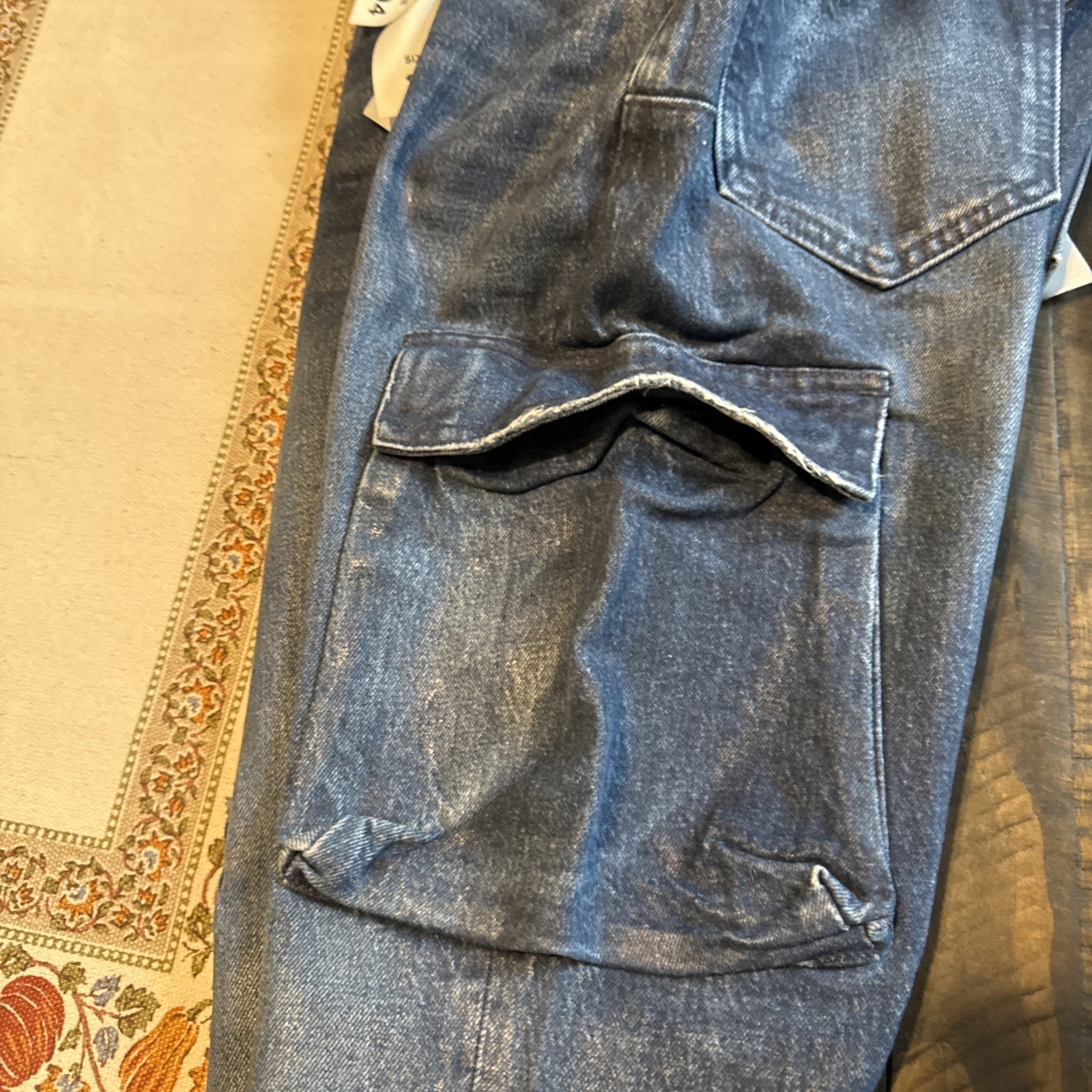 PURPLE BRAND – Cargo Medium Wash Denim Flare P004 Jeans – Men’s Sz 31×31