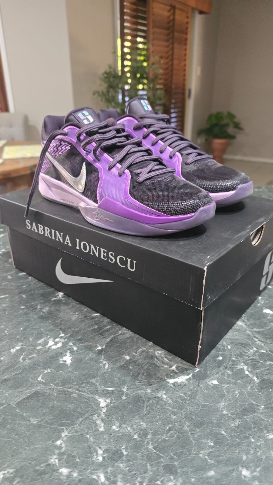 Nike Sabrina 2 Purple/White Women’s Size US 8.5 Basketball Sneakers New