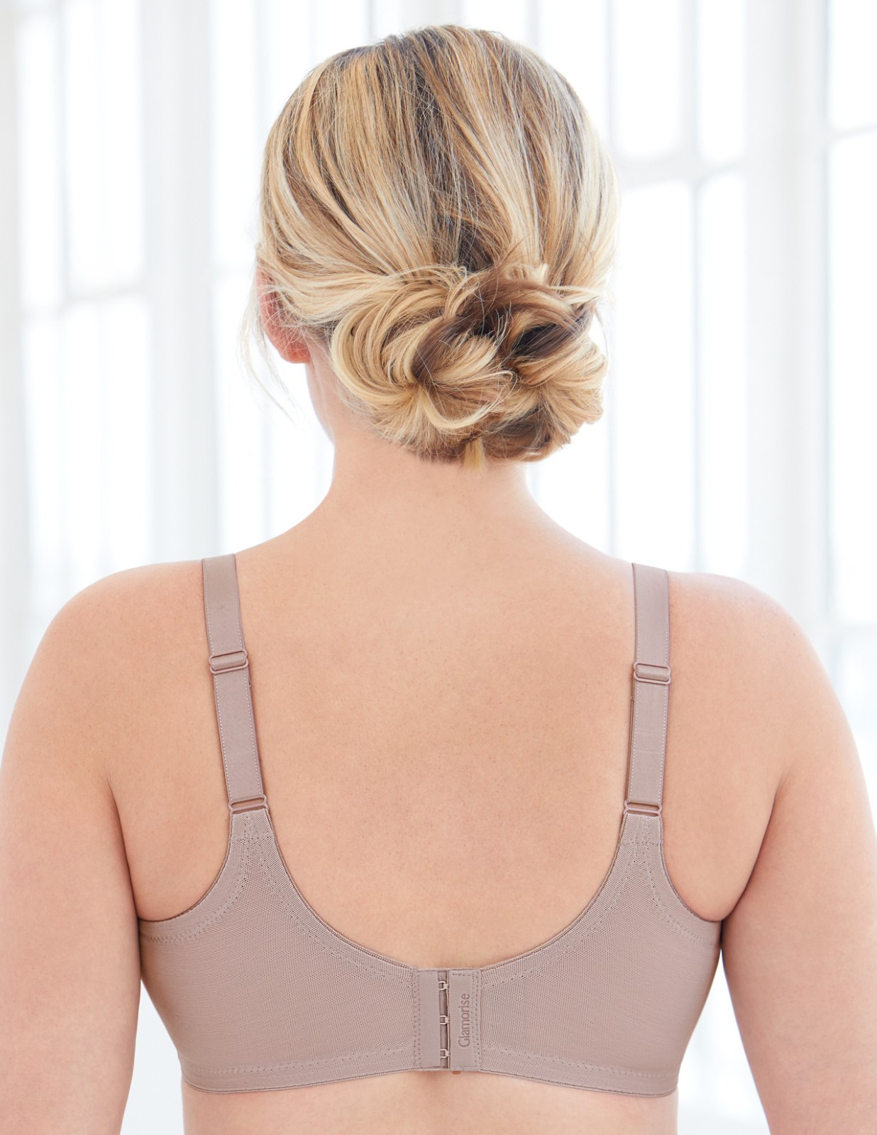 Glamorise ComfortLift Wire‑Free Bra • Full Coverage • Soft Lace • Support • 40F