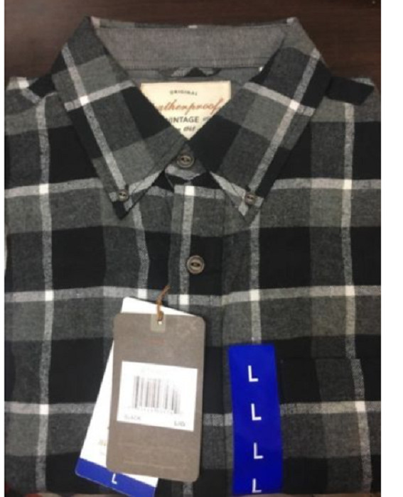 Weatherproof Vintage Men’s Lightweight Plaid Flannel Long Sleeves Shirt