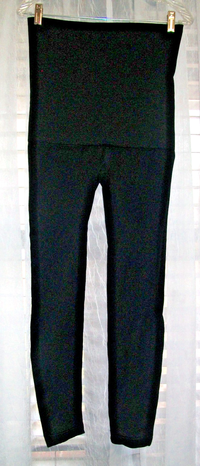BLACK M/L COMPRESSION STRETCH HI WAIST PANT GIRDLE SHAPER~TUMMY THIGH CONTROL~