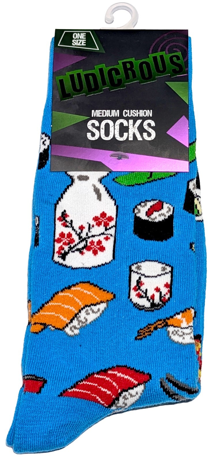 Funny Novelty Silly Unisex Crew Socks Various Styles One Size Fun Unique Socks
