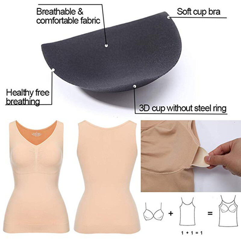 Women’s Genie Slimming Body Cami Shaper Vest Shapewear Tummy Waist Camisole Tops