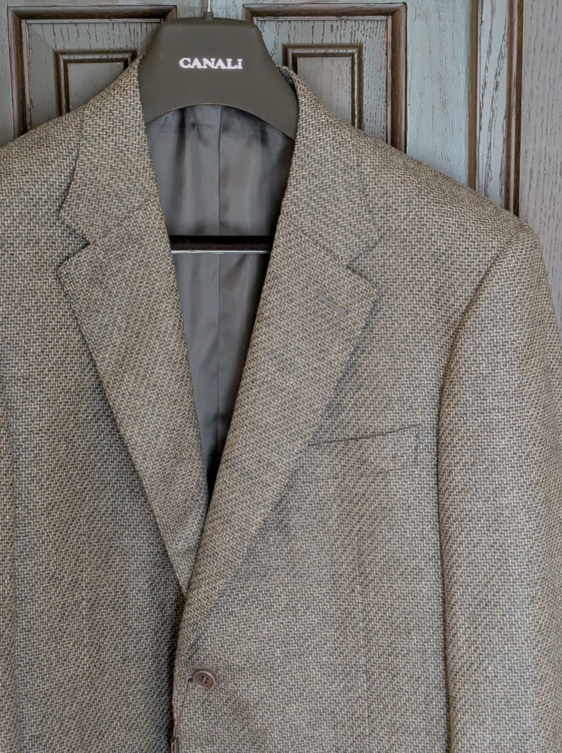 CANALI 100% Wool Sport Coat, 13280, Beige Multi, 48 R (58 EU) FITS 46 -NWT