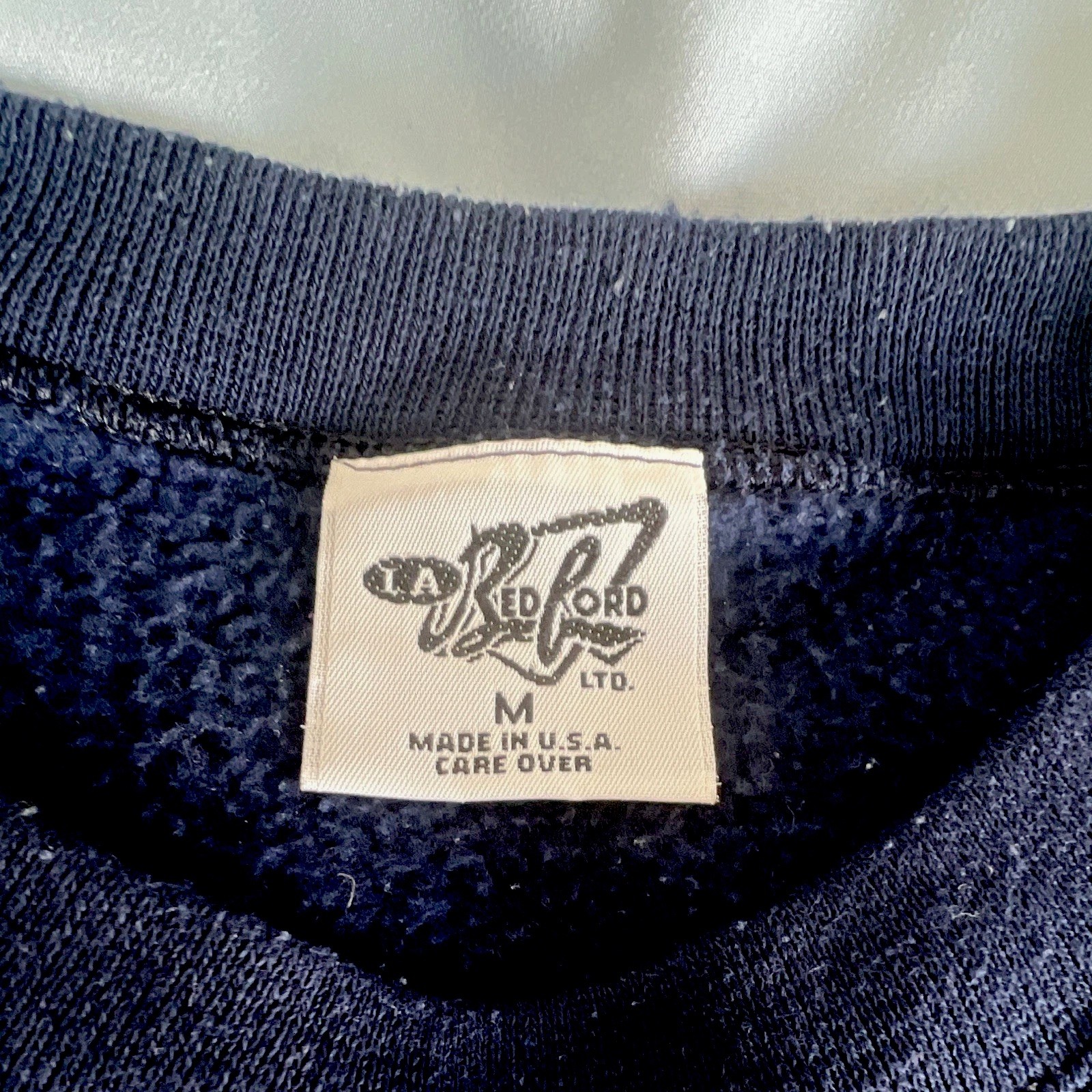 Vintage 90s Stanford Dad Navy Blue Fleece Crewneck Sweatshirt -Size Men’s M