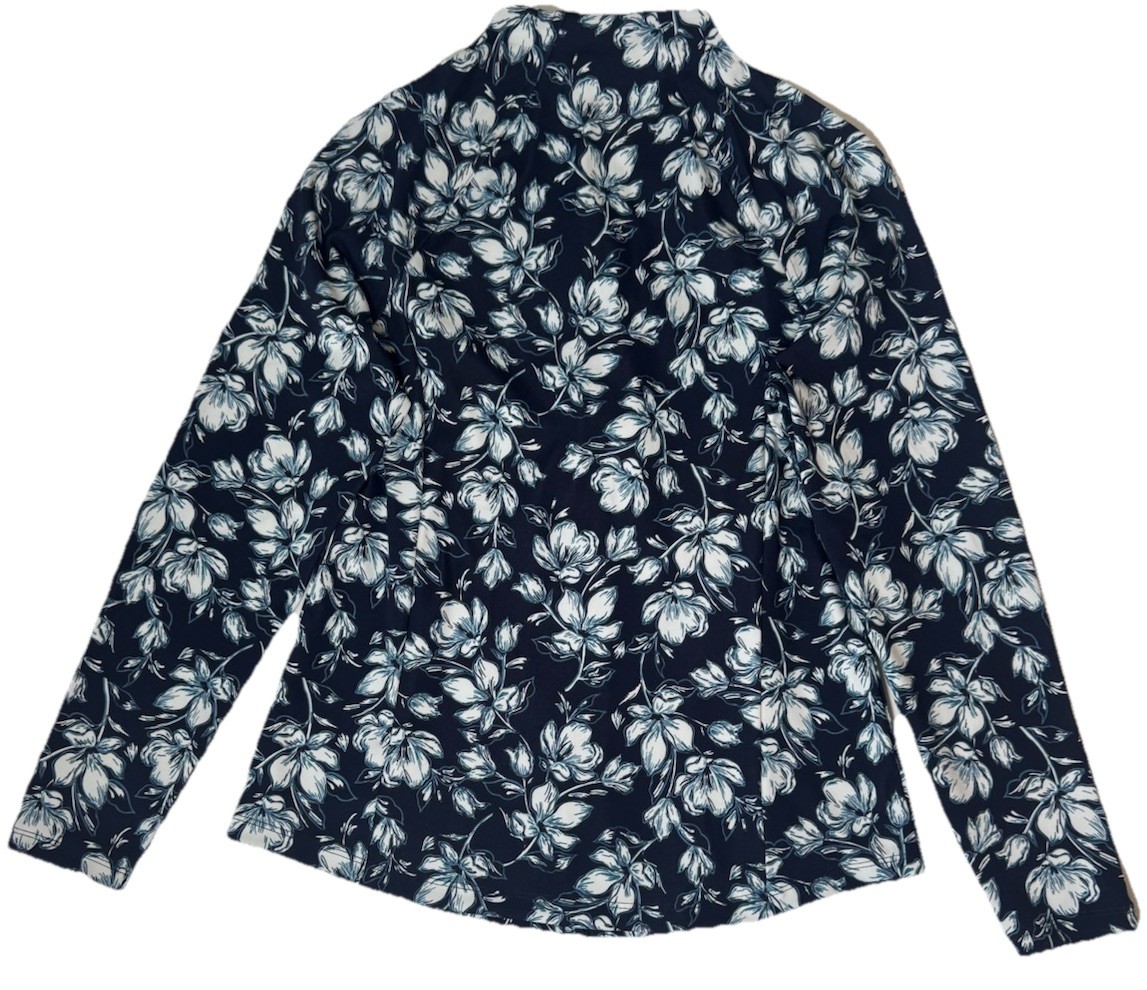NWT Tommy Bahama Yoga Full Zip Jacket Pullover S M L XL Navy Pockets UPF F9