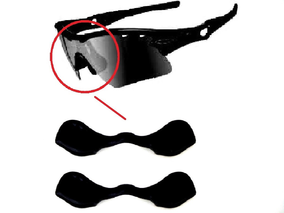 2 Pc Nose Pad Nose Pieces For Oakley Radar EV Large Radar Path Black Replacement
