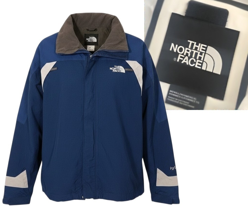 North Face Jacket Mens XL Blue HyVent Waterproof Outdoors Rain Coat Ski Snow