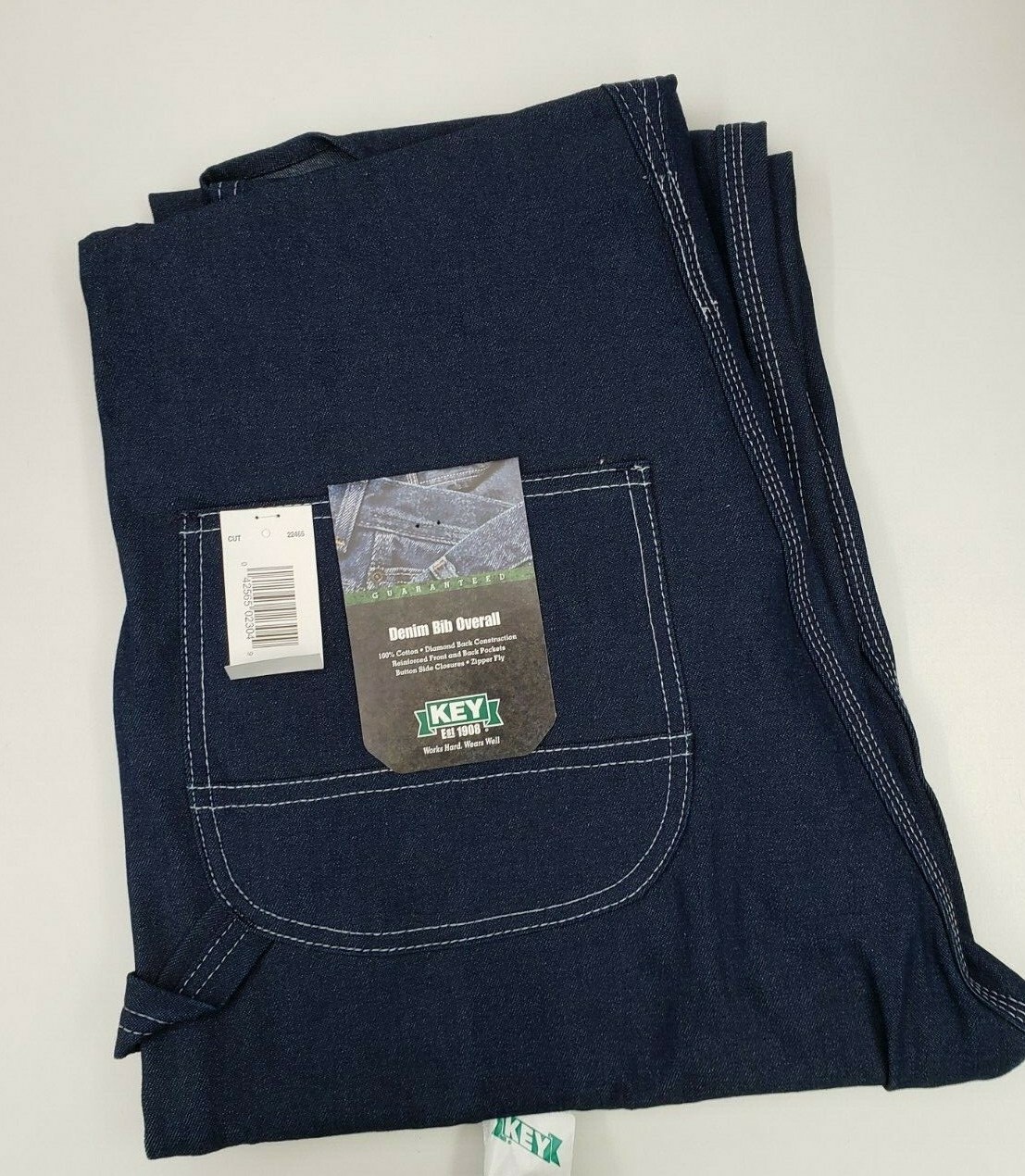 NEW Mens Authentic KEY IMPERIAL Carpenter Bib Overalls 100% Cotton