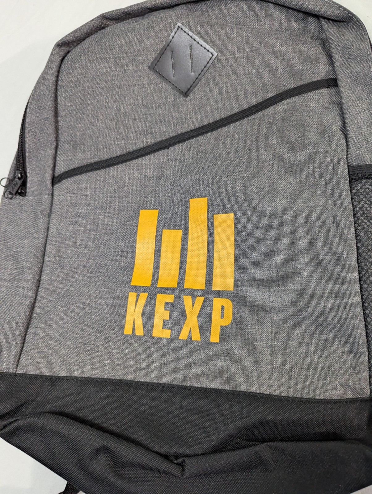 RARE KEXP 90.3 FM Seattle Radio Station Backpack Gray &Black Grunge Rock Indie