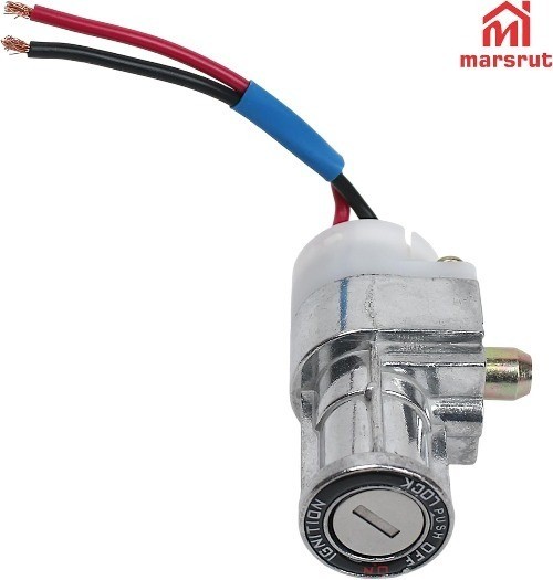 Battery Lock Replacement Part with 2 Keys, Charger Ignition On/Off Switch Cylind