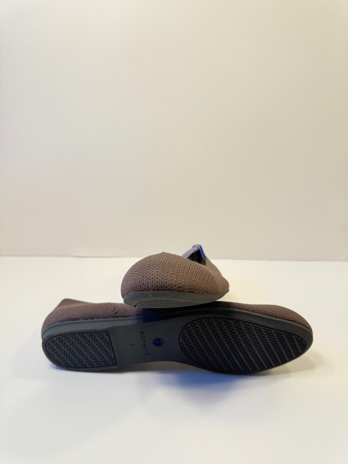 13. Rothys Womens The Flats Brown Knit-US 7