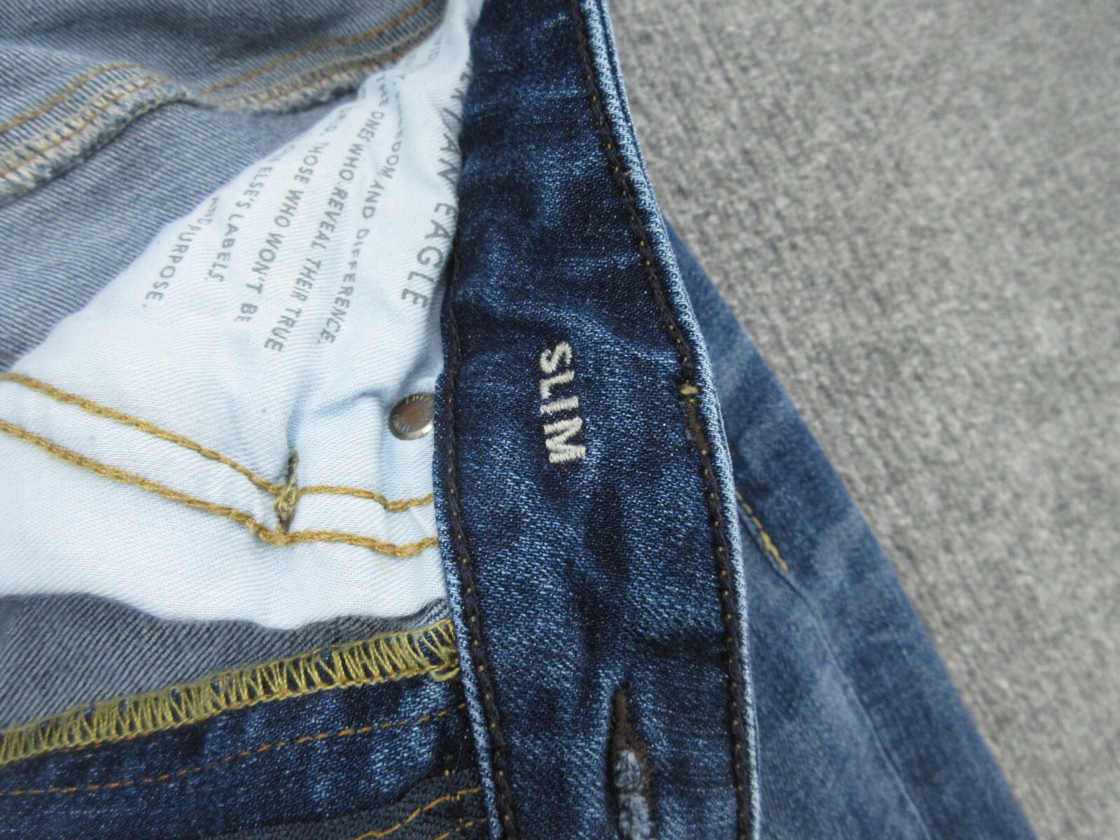 American Eagle Jeans Mens 30×32 Blue Slim Next Level Airflex Denim (FITS 31×31)