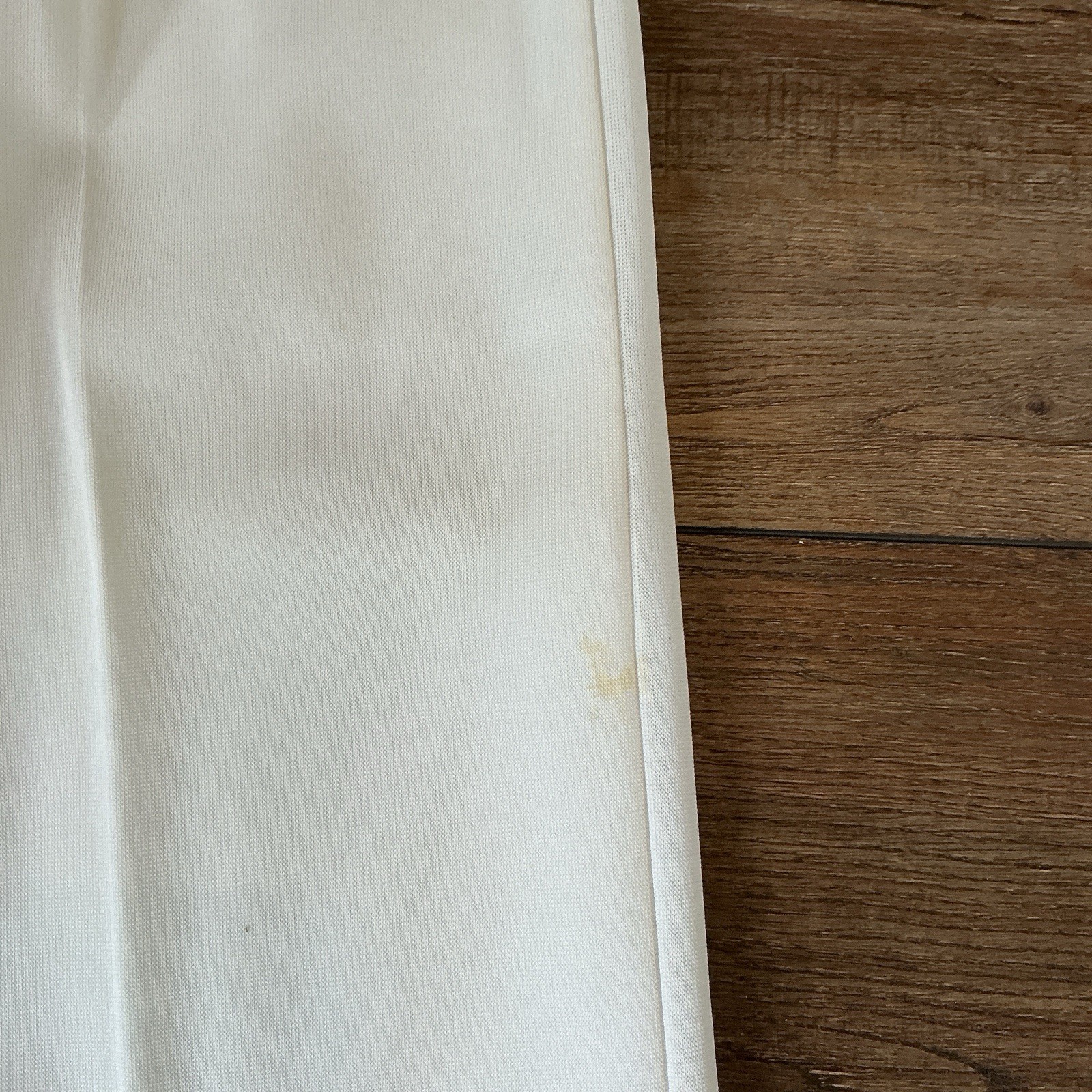 70s VINTAGE Dalton Trevira 100% Polyester Cream Wide Leg Pants Size 12 #7E4
