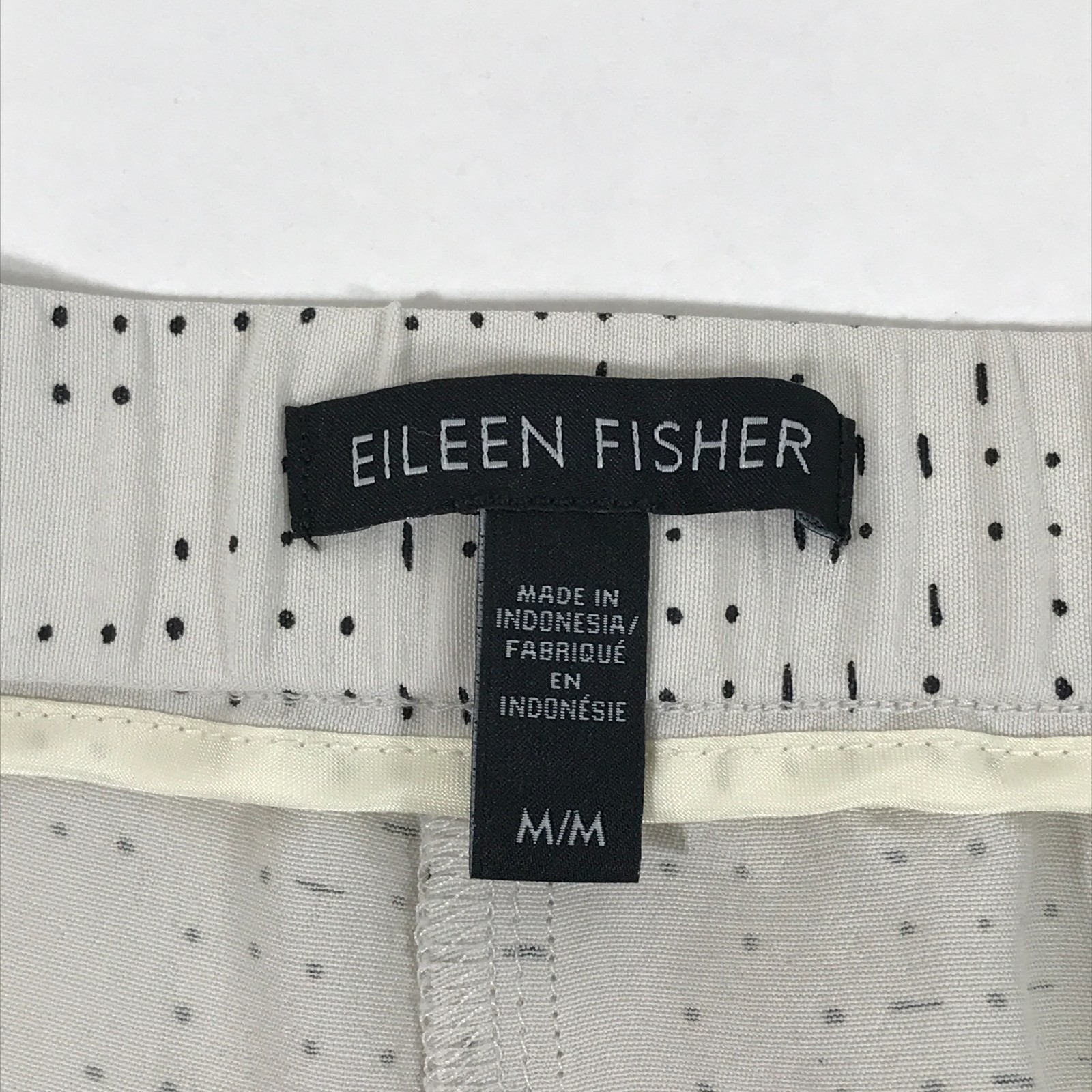 Eileen Fisher Morse Code Tencel Viscose Slouchy Ankle Pant Women’s Medium Casual
