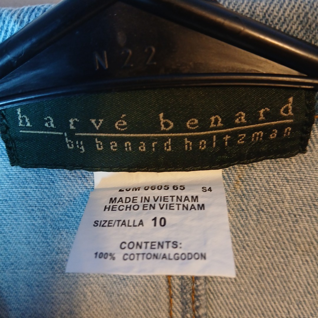 Harve Benard by Benard Holtzman Denim Jacket,embroidered Pockets NWT Size 10