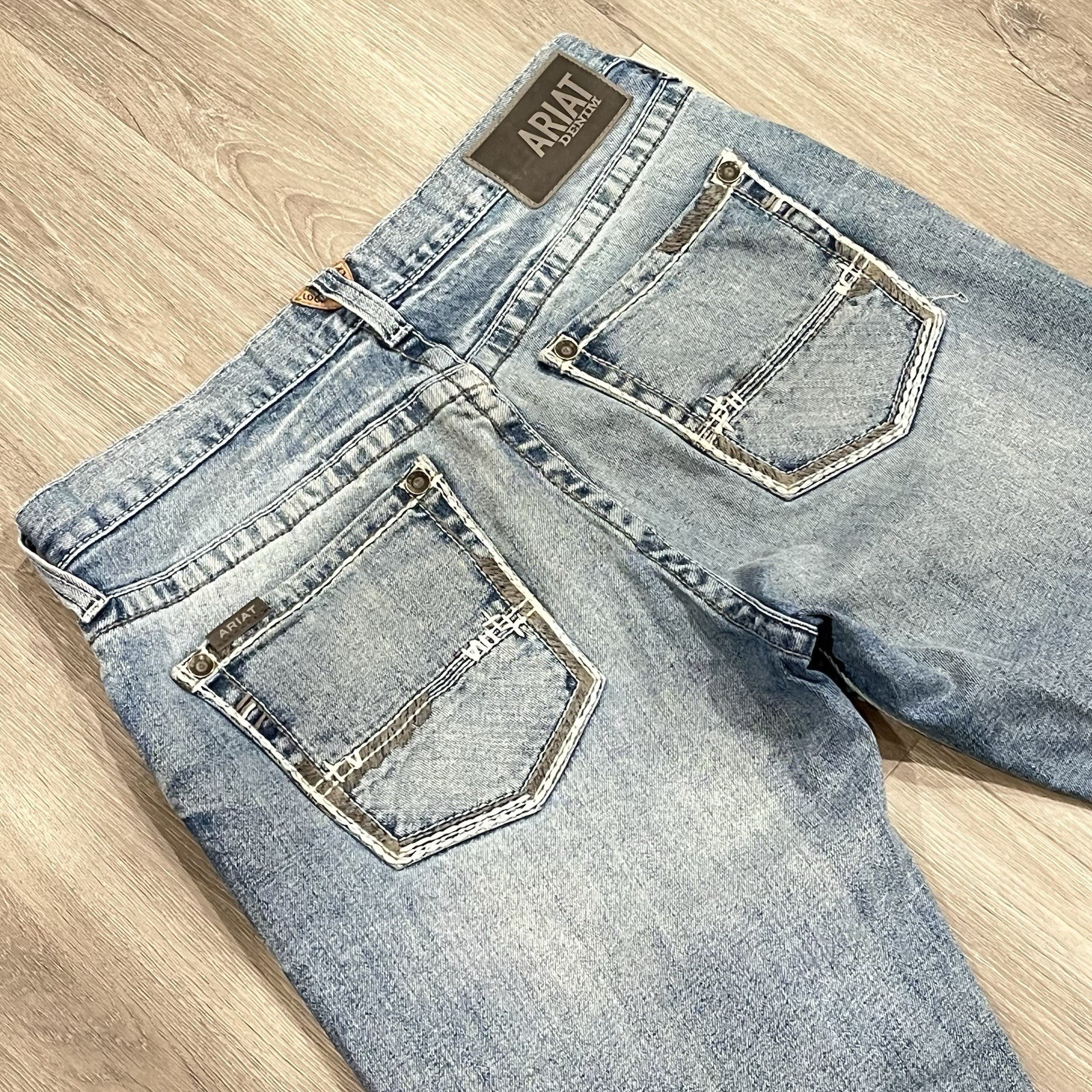 Ariat M2 Shasta Stirling Boot Cut Jeans Mens 32×32 Blue Relaxed Fit Stretch