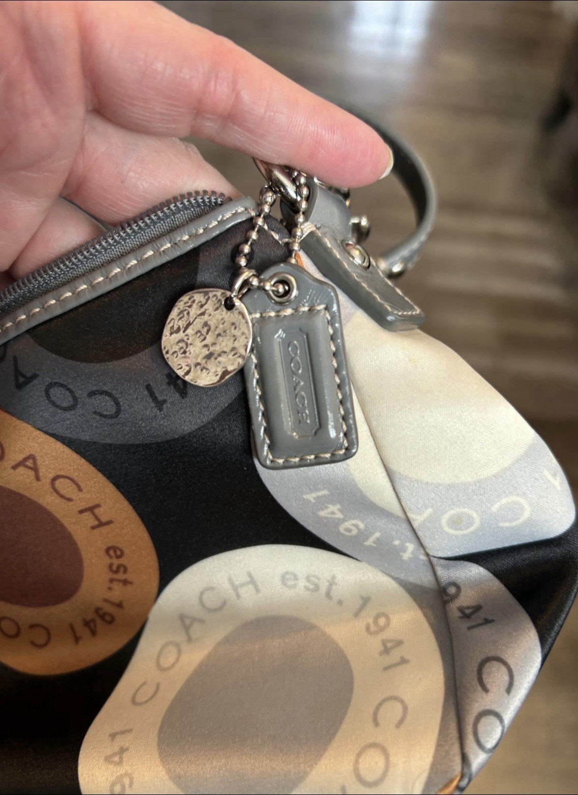 Coach Madison Satine, baguette shoulder bag