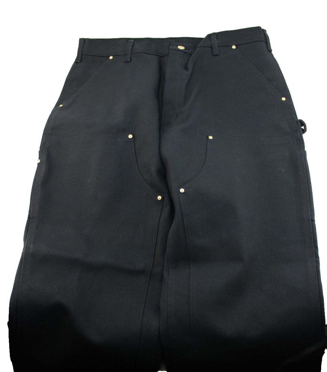 NWT CARHARTT Men’s Size 44 x 34 Loose Fit Double Knee Black Firm Duck Work Pants