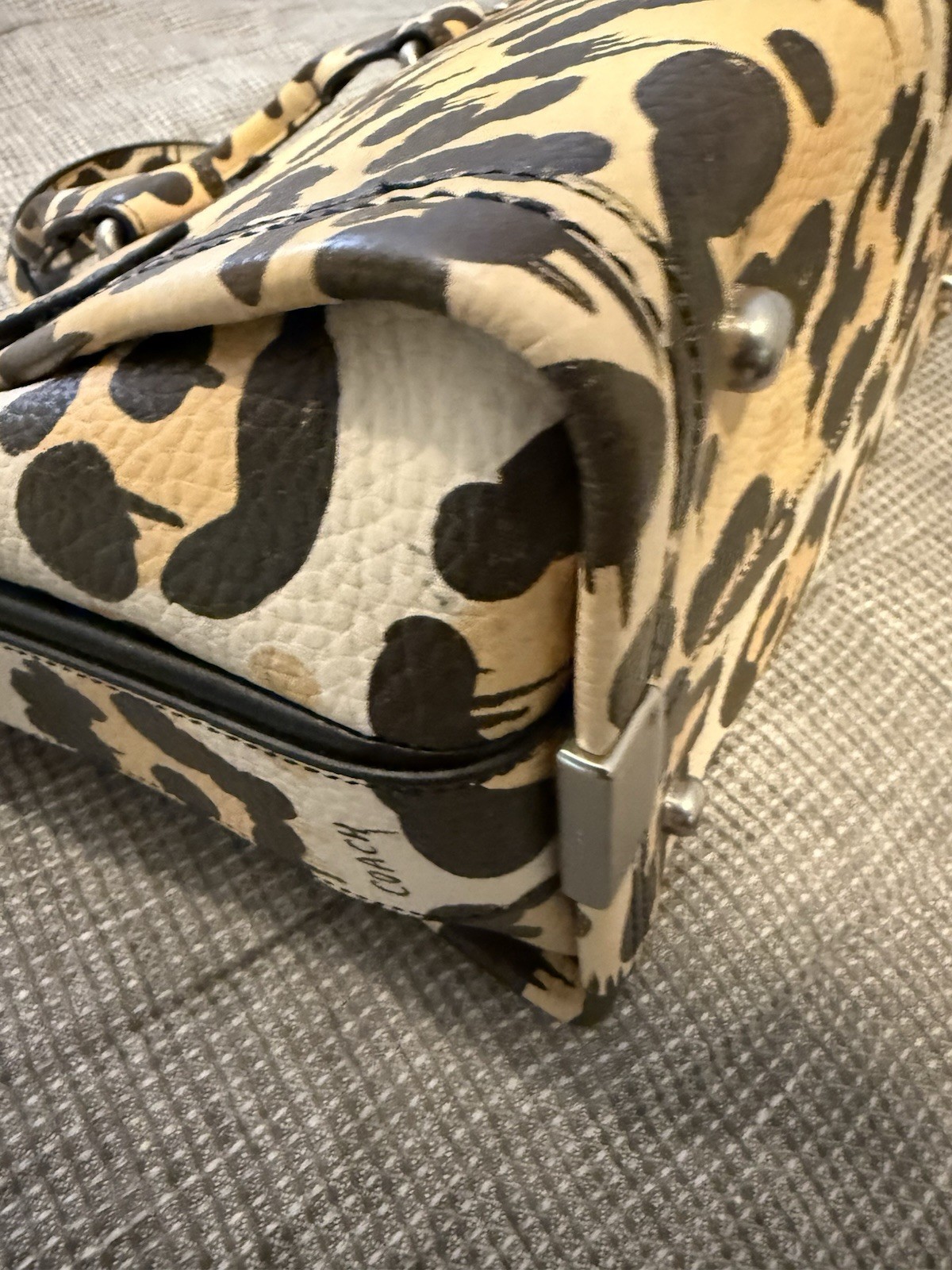 EUC Coach/Gary Baseman Wild Beast Swagger Medium Satchel w/Detachable Strap