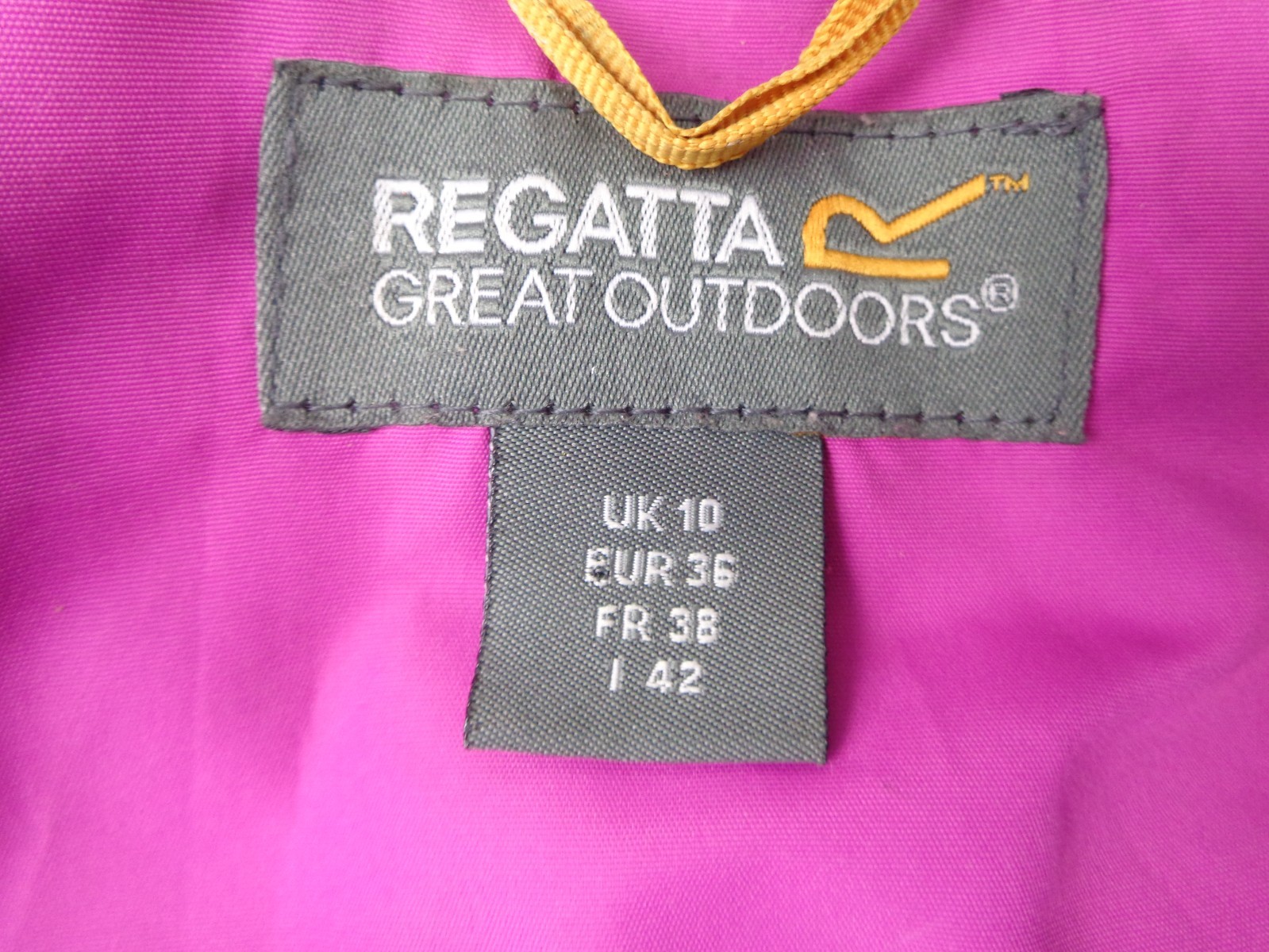Regatta Waterproof Jacket Womens UK 10 Purple Lightweight Hooded Raincoat