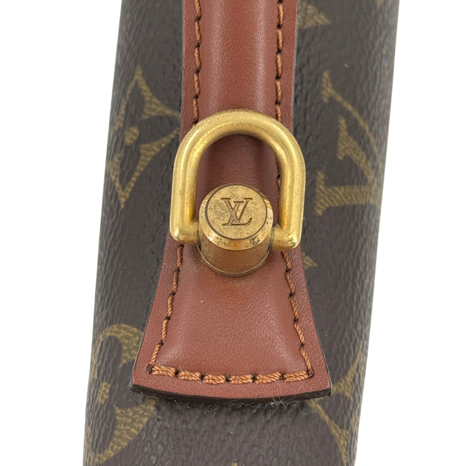 LOUIS VUITTON Monceau Monogram Canvas Brown 2Way Top Handle Crossbody Bag M51187