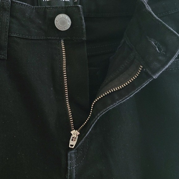 Frank & Oak Debbie Skinny Jeans Black 28 Mid Rise
