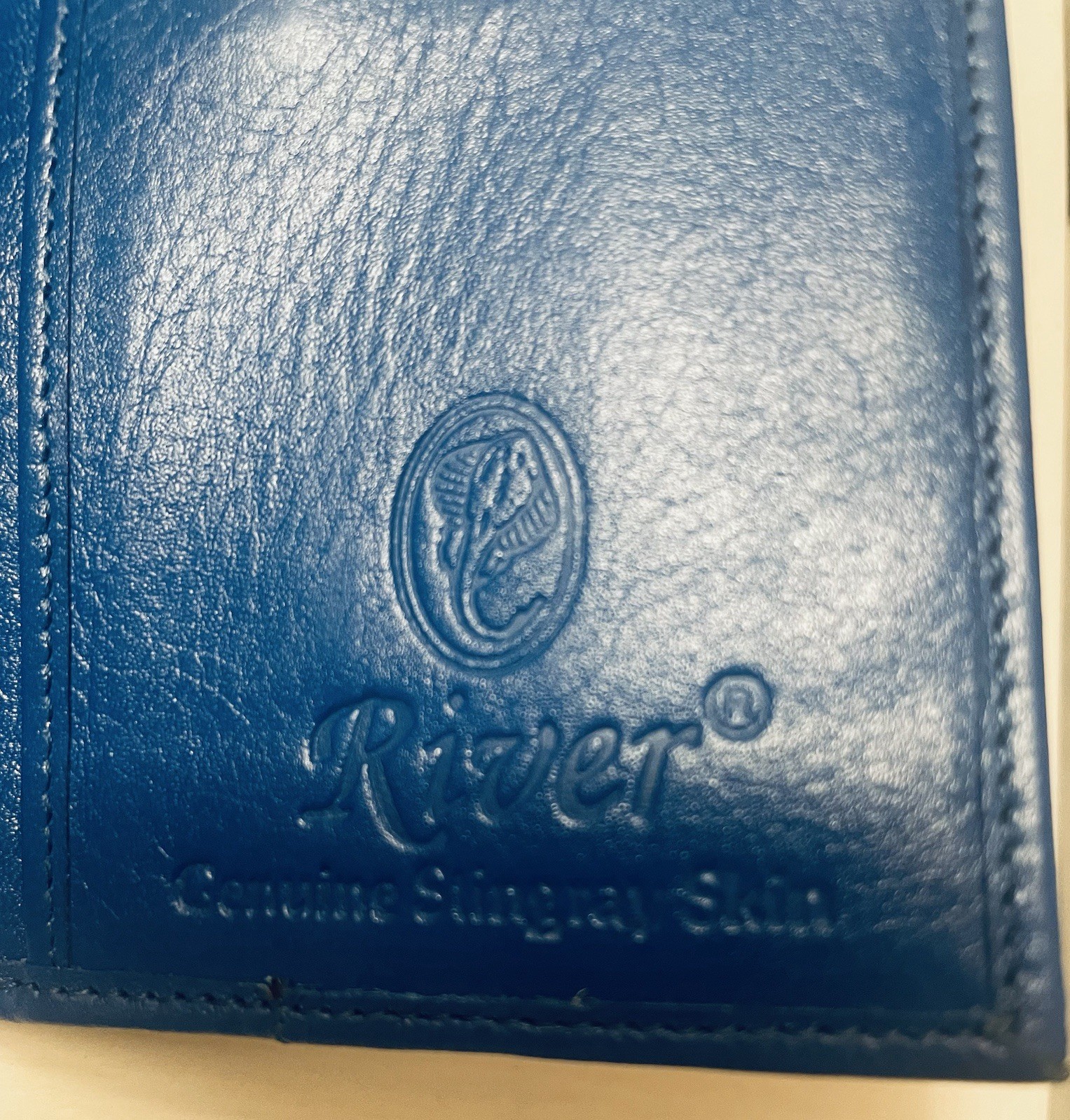 Blue Stingray Clutch/ Wallet Credit Cards, ID , Change and Bill Compartment New