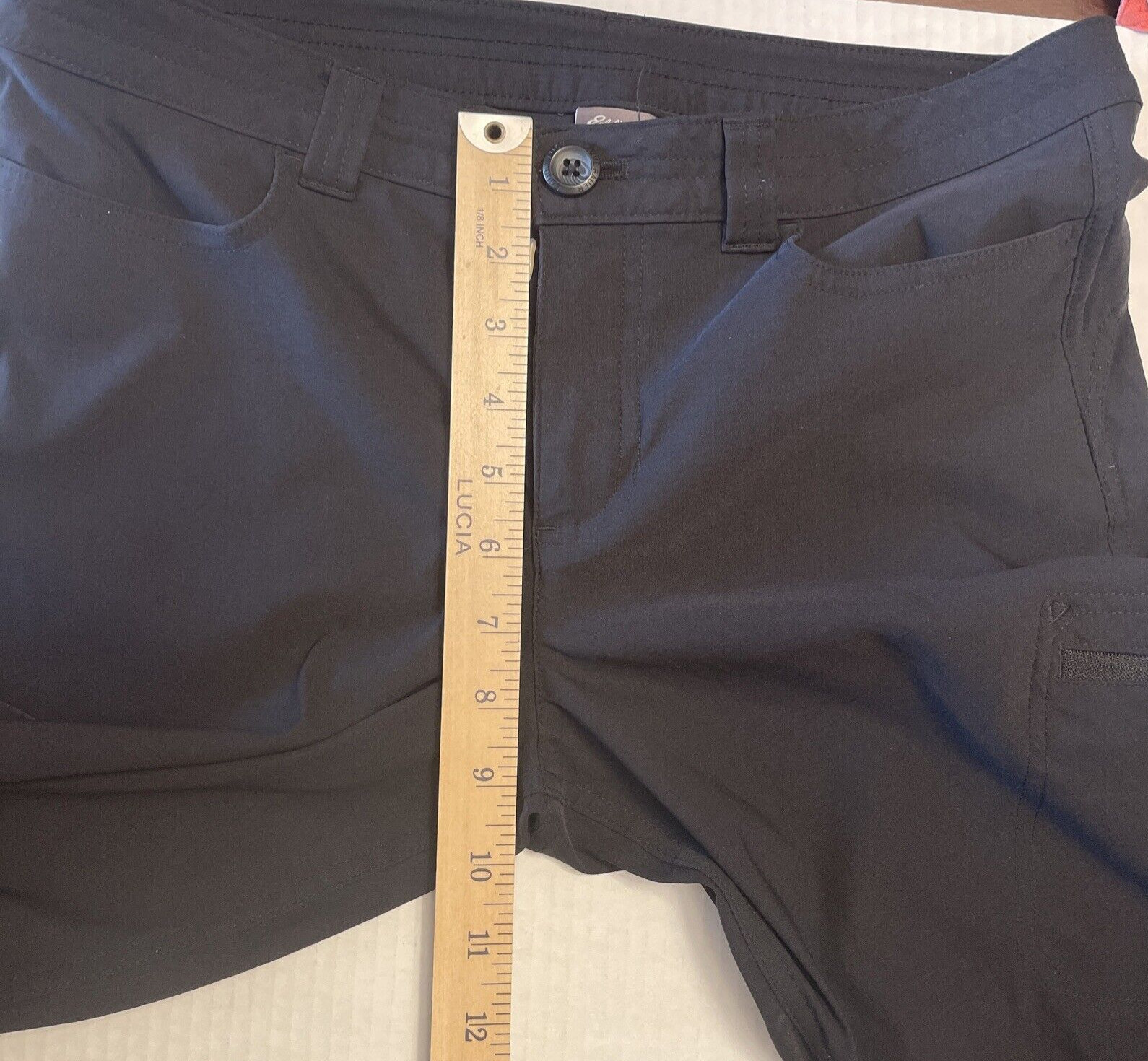 Eddie Bauer Rainier Capris Womens 8 Black