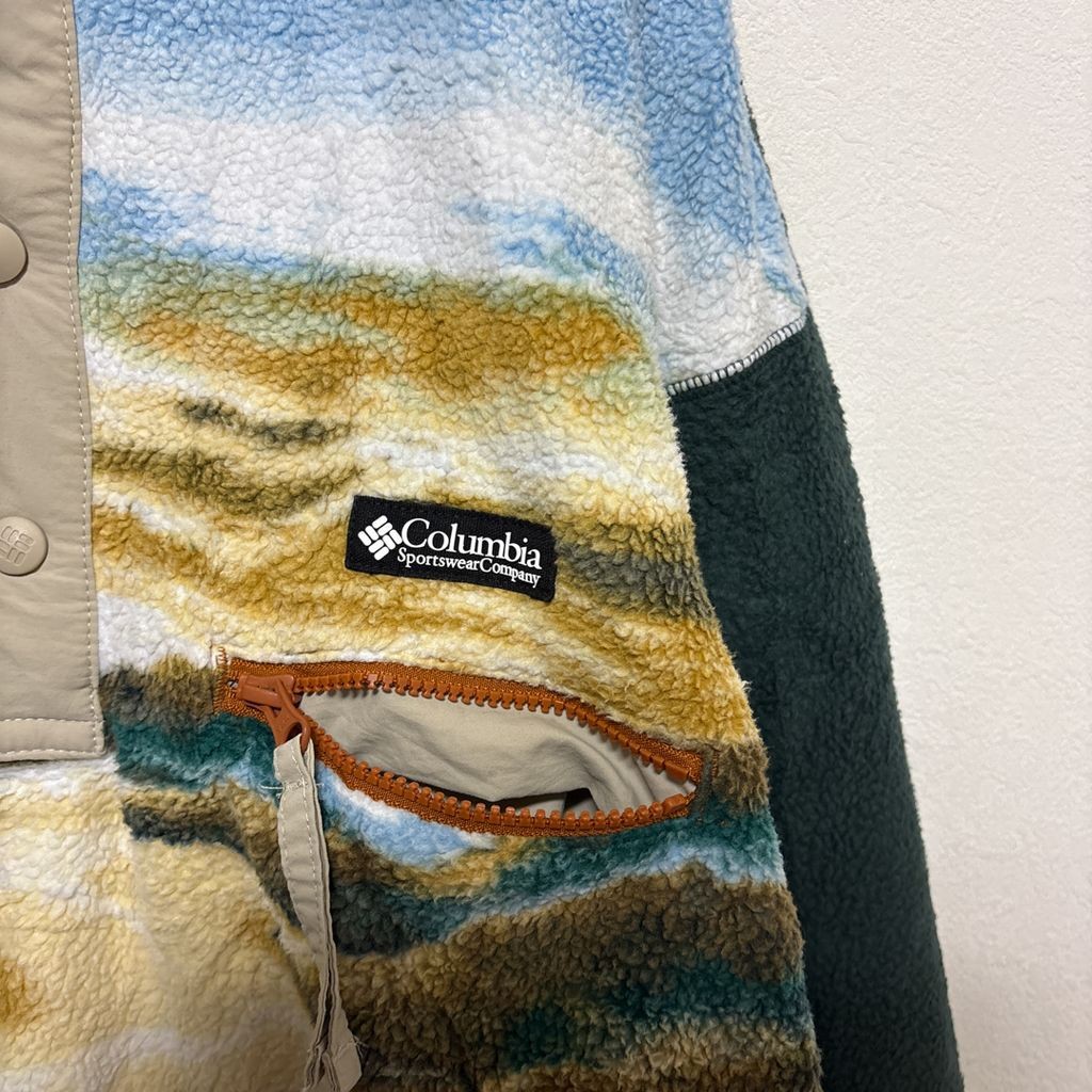 【Columbia】 Helvetia Half Snap Fleece Landscape ヘルベティア ハーフスナップフリース 風景柄 S-4446