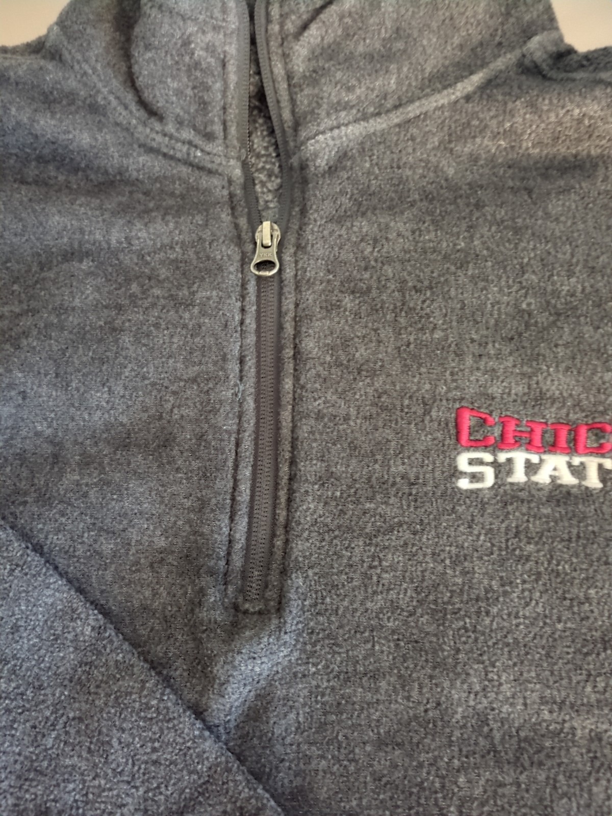 MV Sport Fleece Chico State 1/4 Zip Pullover Gray Long Sleeve Men’s XL