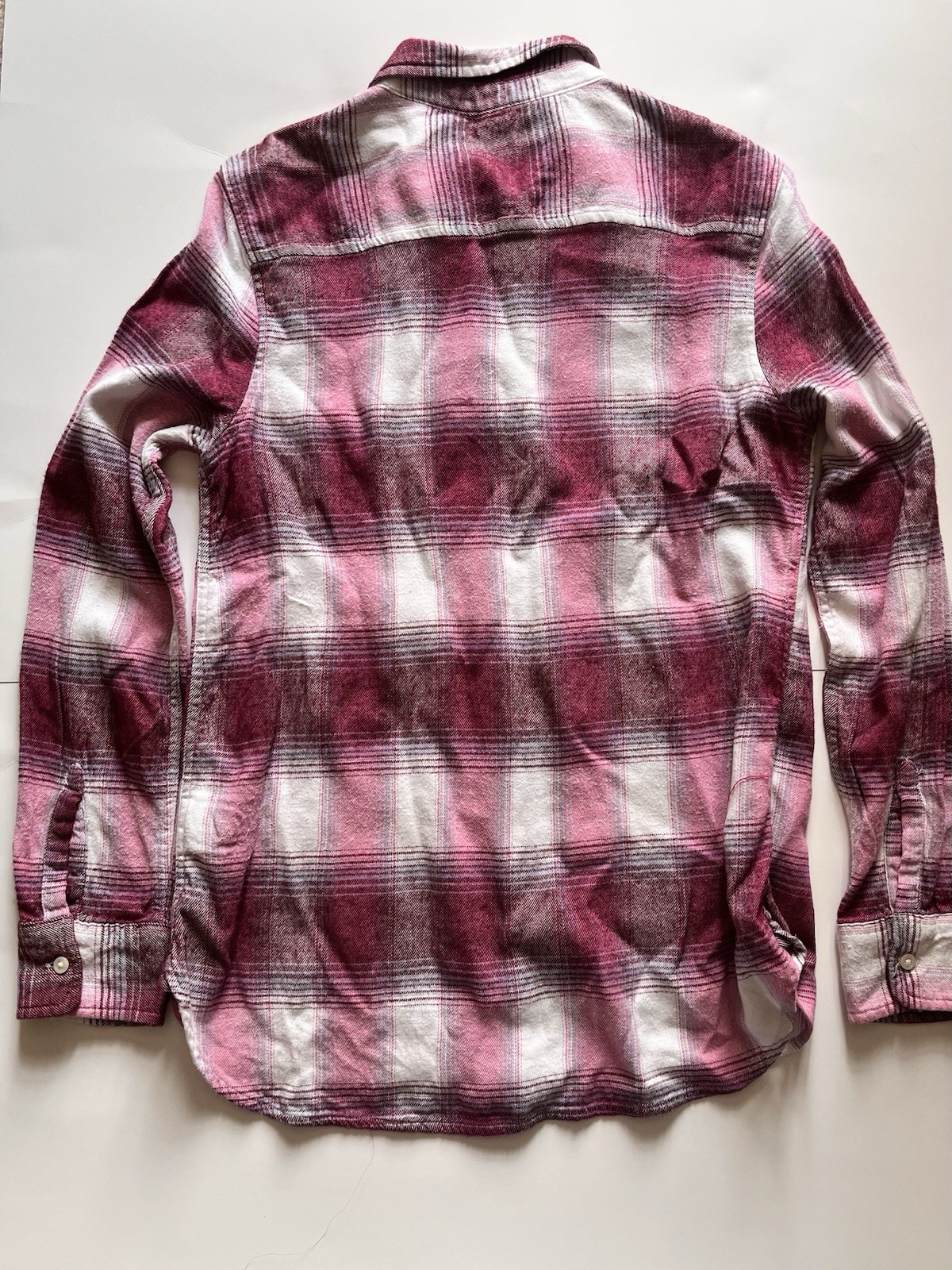 Gap: Women’s Boyfriend Fitted Red Plaid Flannel Shirt