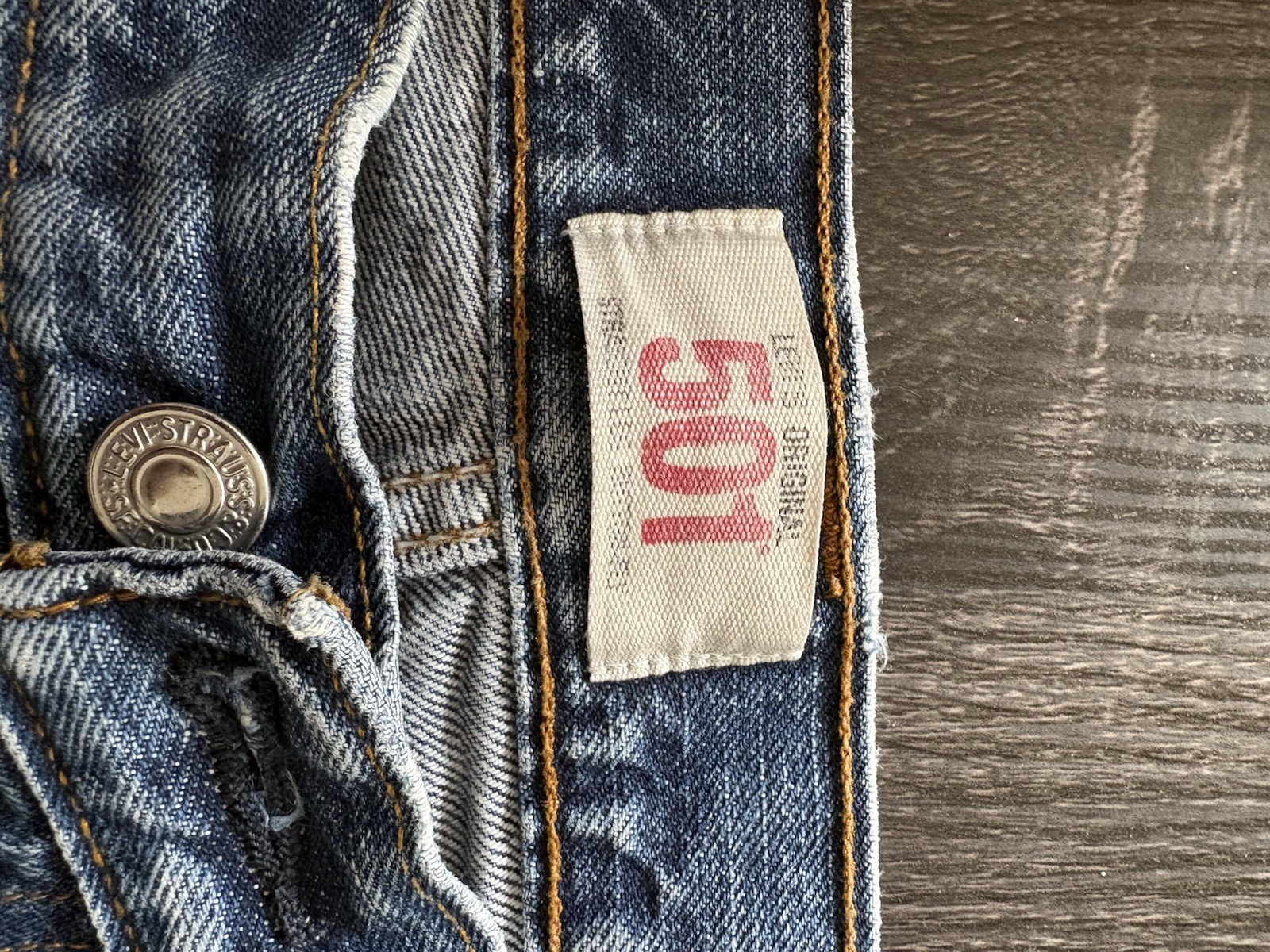 Vintage Levi’s 501 Jeans 34×34 Made in Sri Lanka – Distressed Repair Project