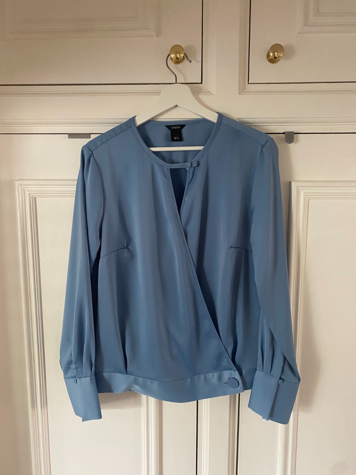 Lindex blouse, Tiffany blue, size M, new and unworn