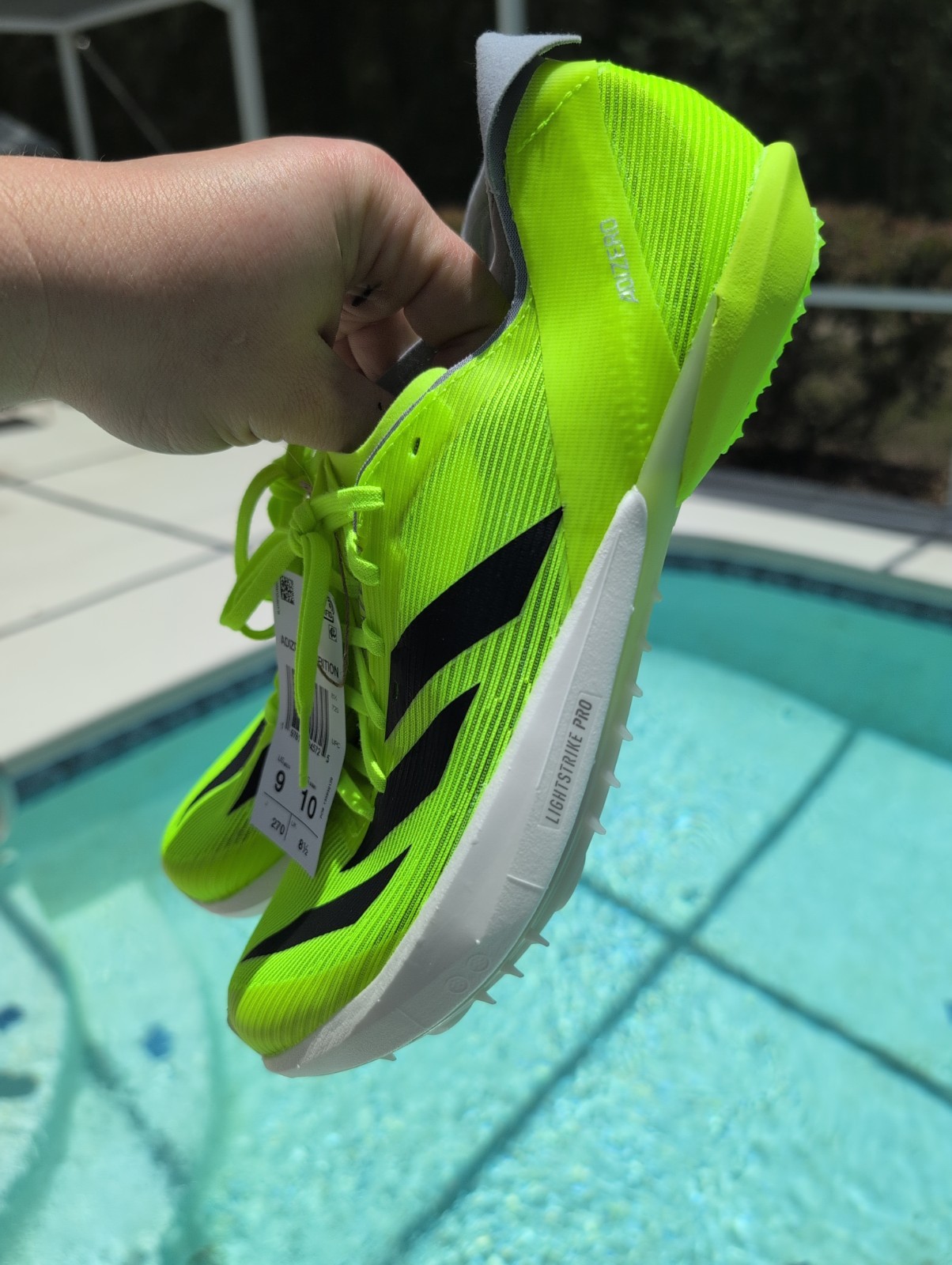 Adidas Adizero Ambition Track Cleats Men’s size 12.5 Lucid Lemon Black Shoes NEW