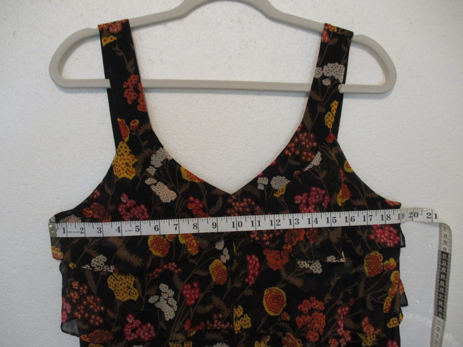 Dorothee Bis Silk Outer/Poly Lined Sleeveless Top – Size 12 – Hidden Side Zipper