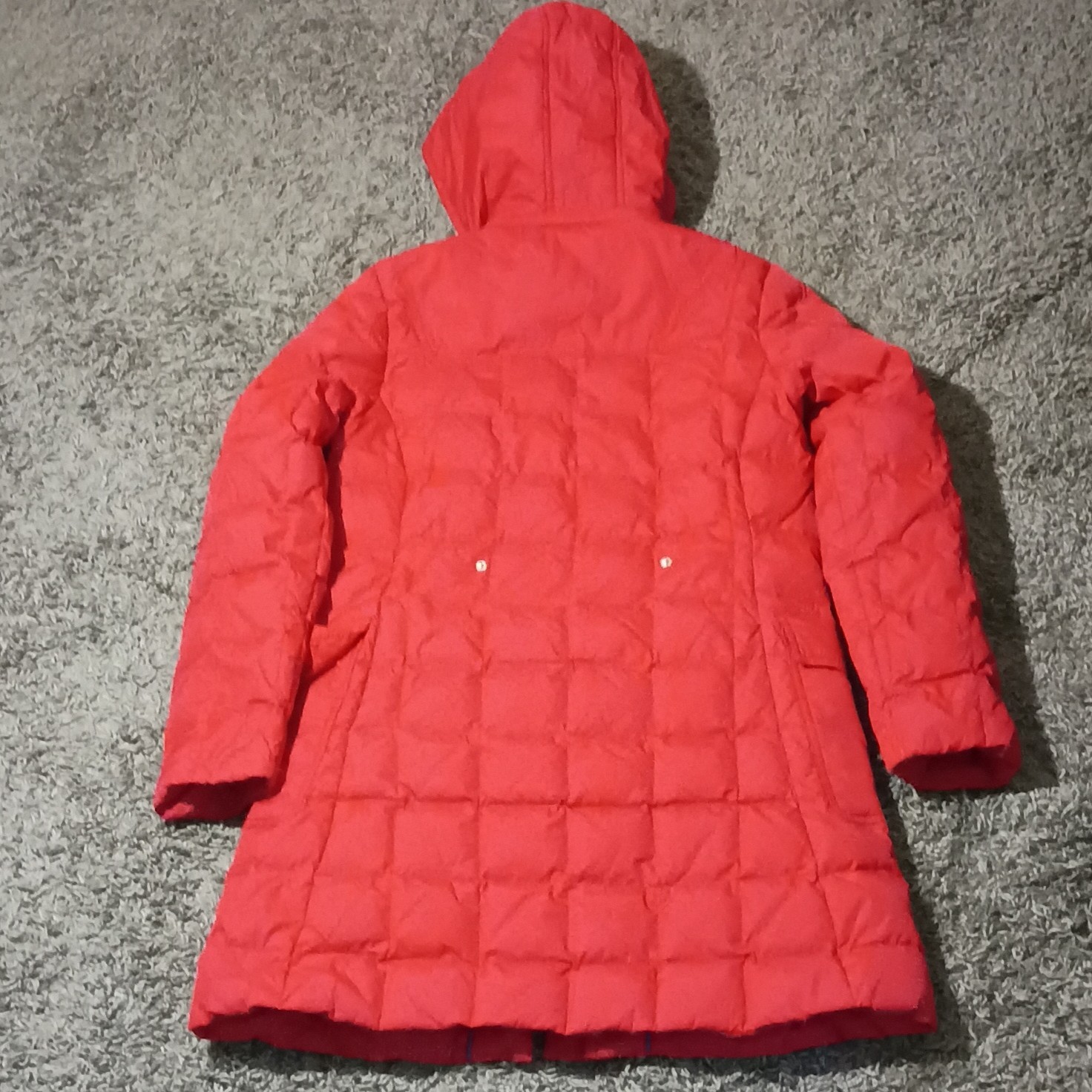 Tommy Hilfiger Coat Size Small Women Hooded Red Puffer Coat