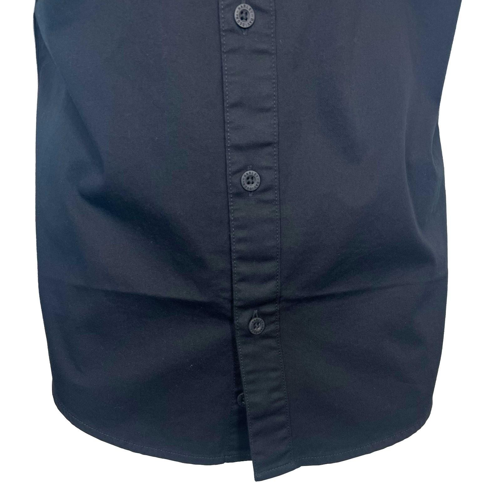 Harley-Davidson Men’s Black Vest Logo Patch Sleeveless Shirt (S67)