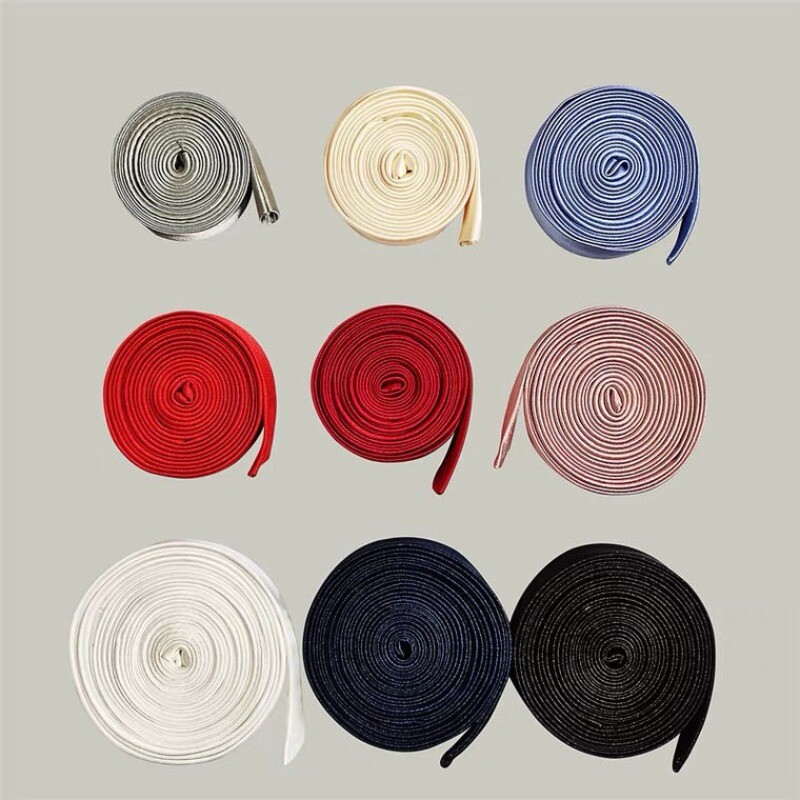 Satin Tie Back Lace Up Wedding Dress Strap Zipper Ribbon Replacement 157.48 Inch