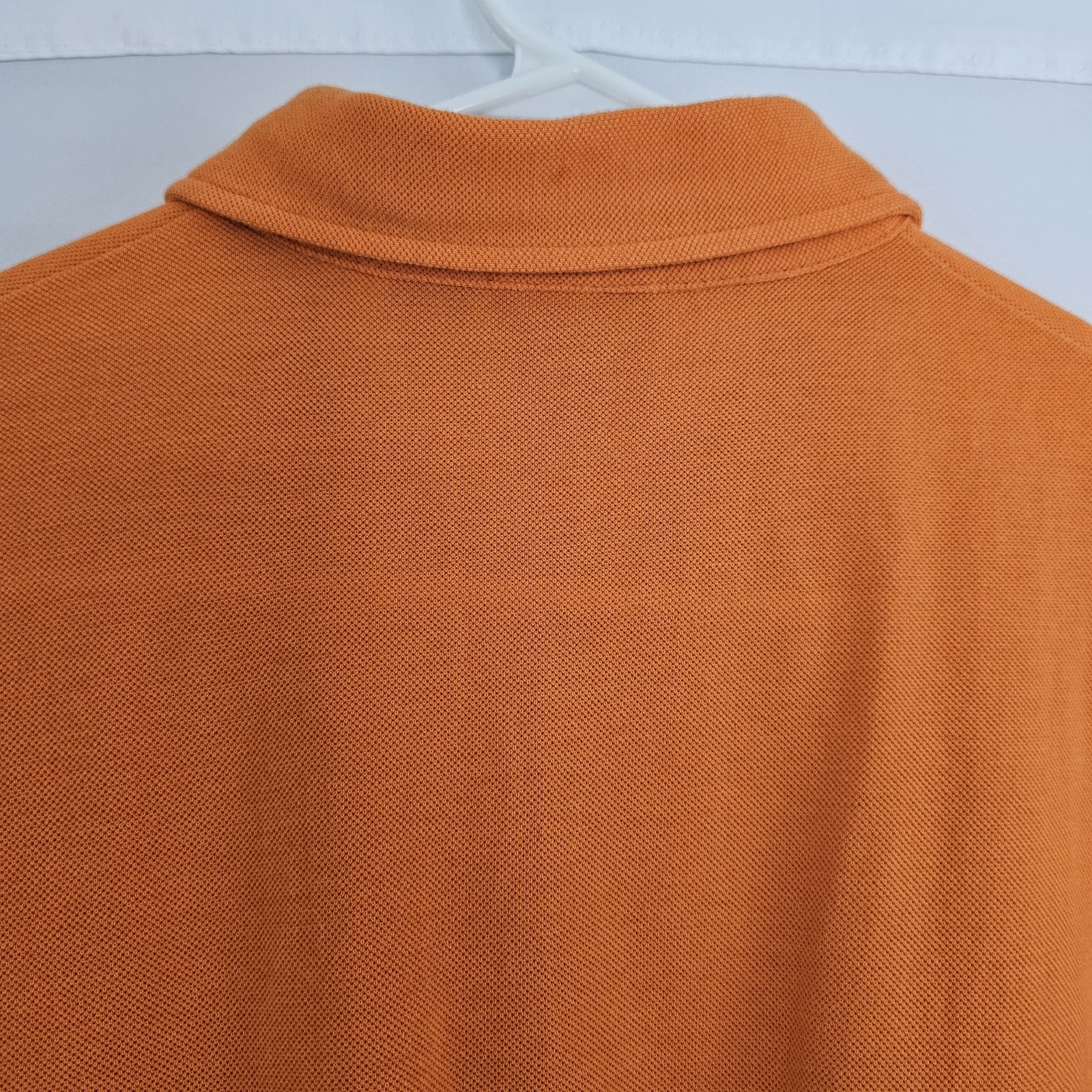 Victorinox Logo Polo Shirt Men’s Bright Orange Cotton Poly Tailored Fit Large