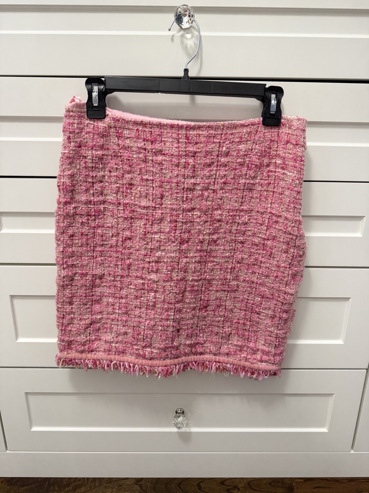 Escada Vintage Pink Tweed Skirt Size 40