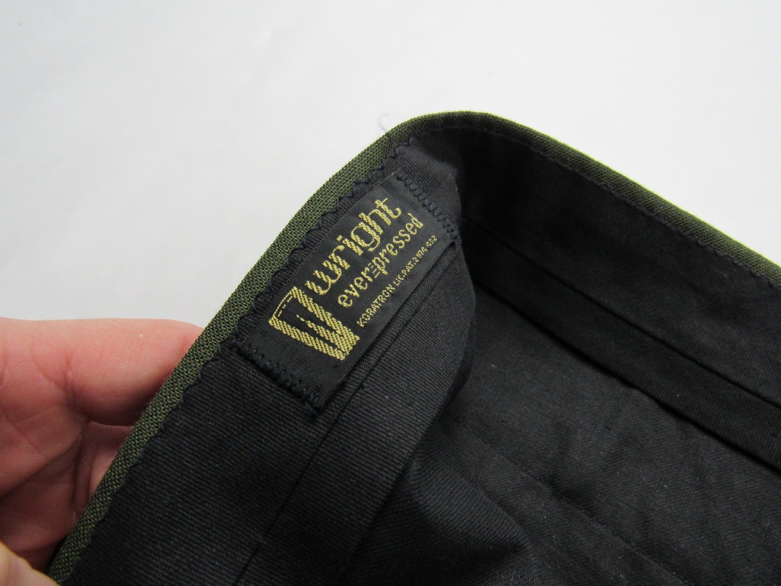 Vtg 60s Wright Koratron Hollywood Mod Trousers Pant 34.5 x 31.5 Cotton Blend VLV